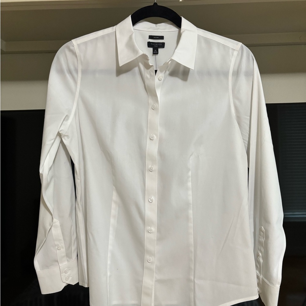 Classic White Button-Up Shirt